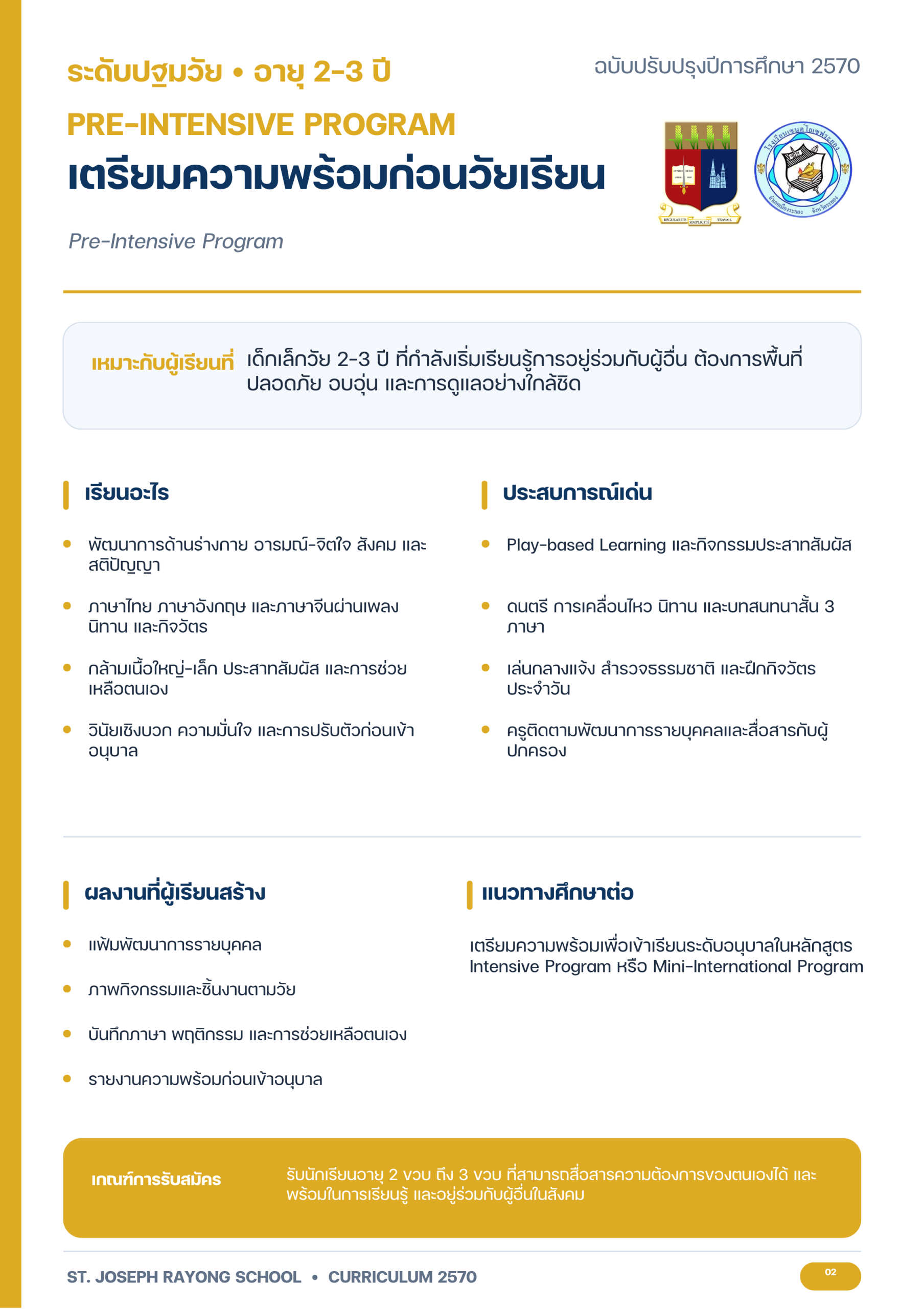SJR Curriculum 70-02